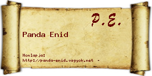 Panda Enid névjegykártya